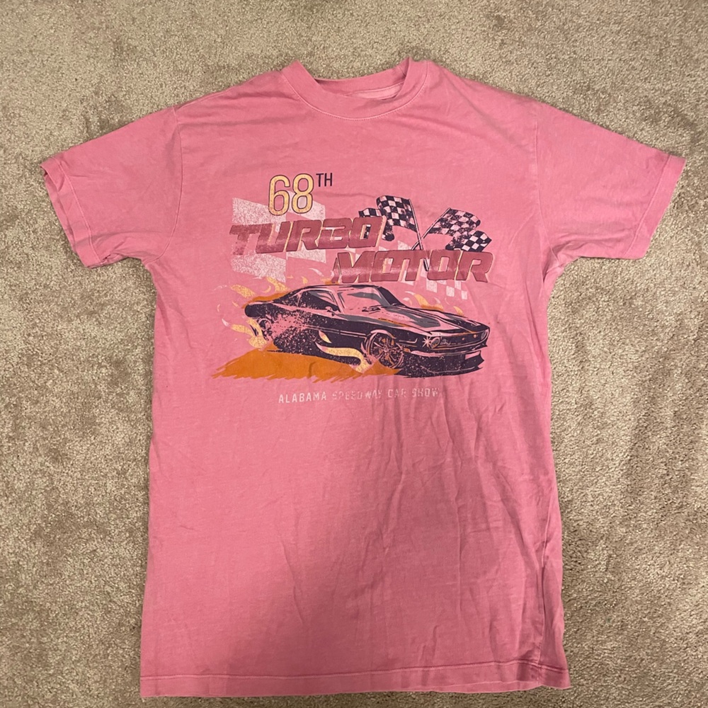 BOGO Cotton On Pink Graphic Racing Car Tee